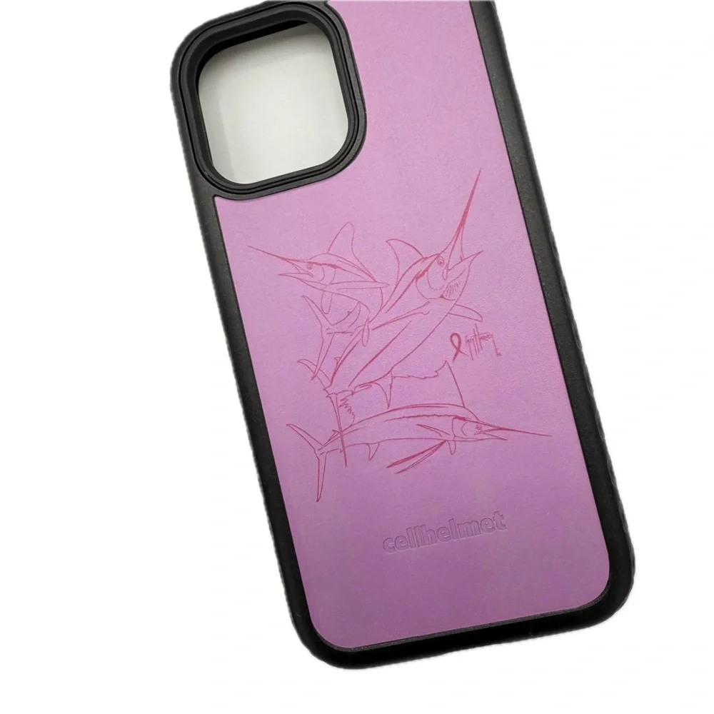 Guy Harvey Fortitude Pink Ribbon Awareness Protective iPhone 13 Pro Max Case